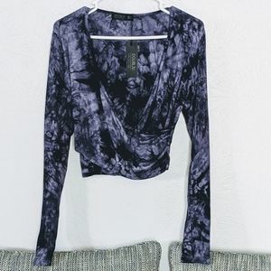 FINAL PRICE DROP! NWT Wrap Crop Top - L